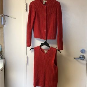 Eddie Bauer sweater/Halter top combo